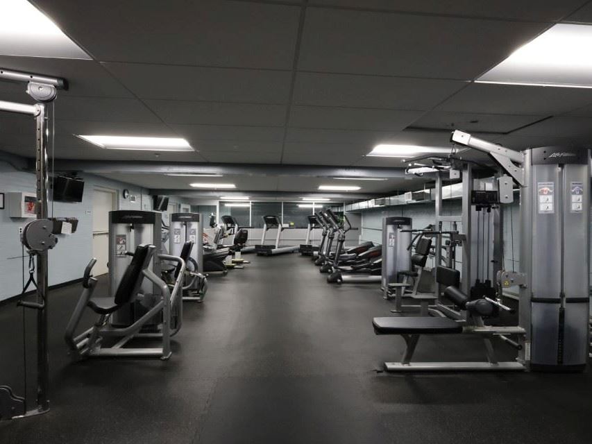 A picture of the Laurel Armory fitness room
