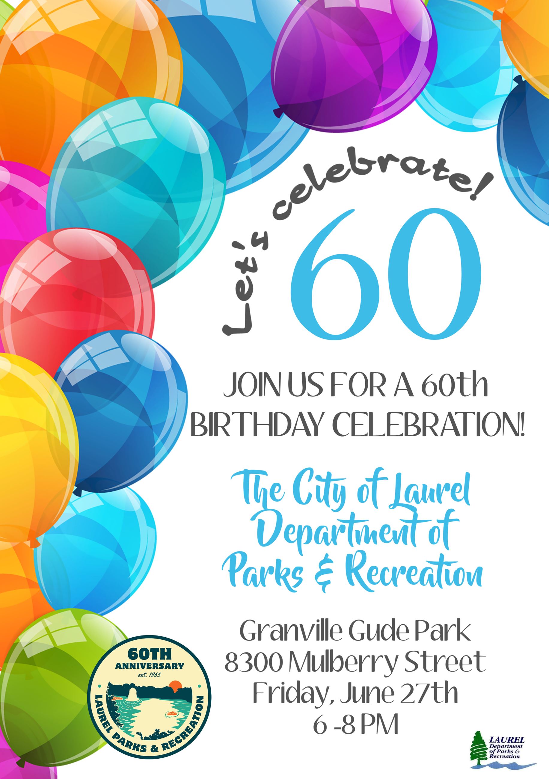 Flyer for 60th anniversary celebration